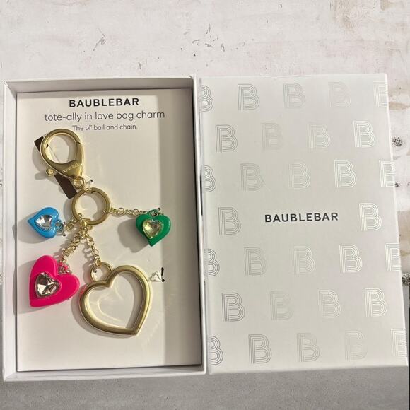 BaubleBar Multicolor Heart Key & Card Holder - Picture 1 of 4